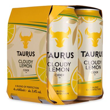 Taurus Cloudy Lemon Cider 4x440ml